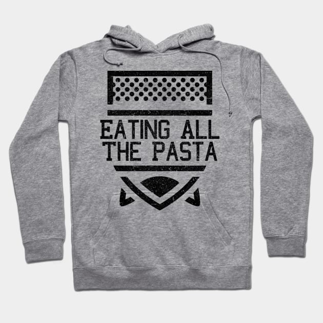 Eating All The Pasta College Team Hoodie by talenlee